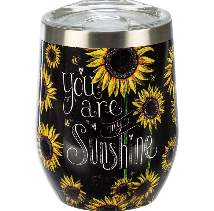 You Are My Sunshine Wine Tumbler
