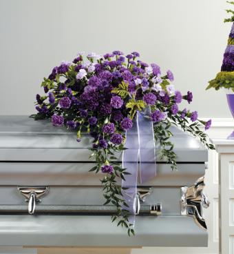 Purple It is Casket Spray