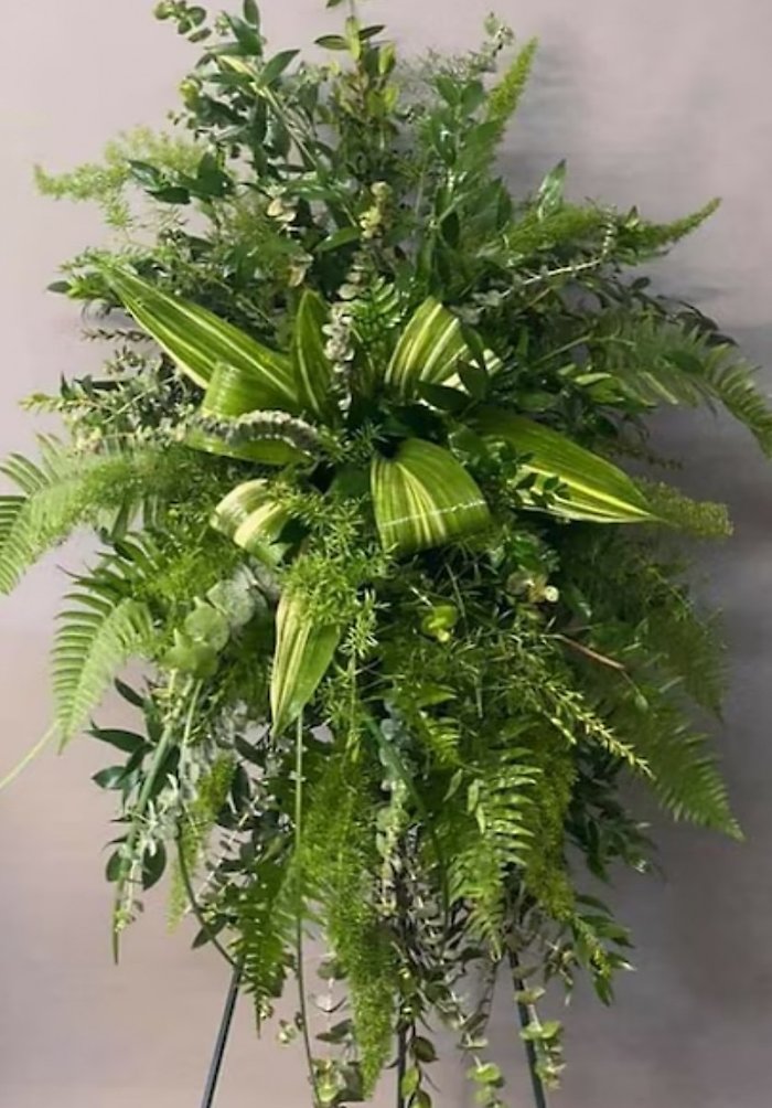 Green Foliage Standing Spray